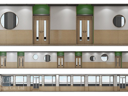 雅迪二期一层天井区域720度全景效果图